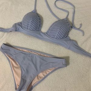 Blue swimsuit set